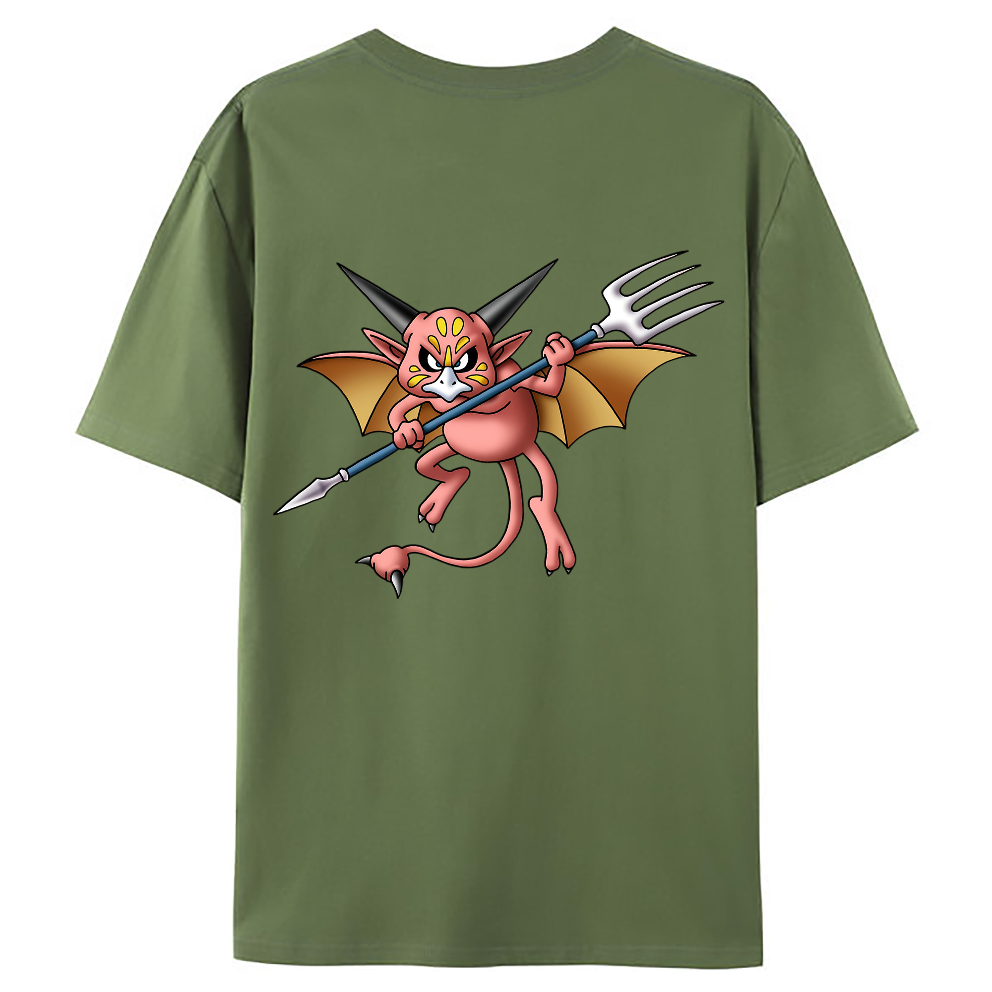 （画像用） ドラゴンクエスト Doragon Kuesuto Dragon Quest 綿100％ メンズ半袖Tシャツ（バックプリント） 通気性